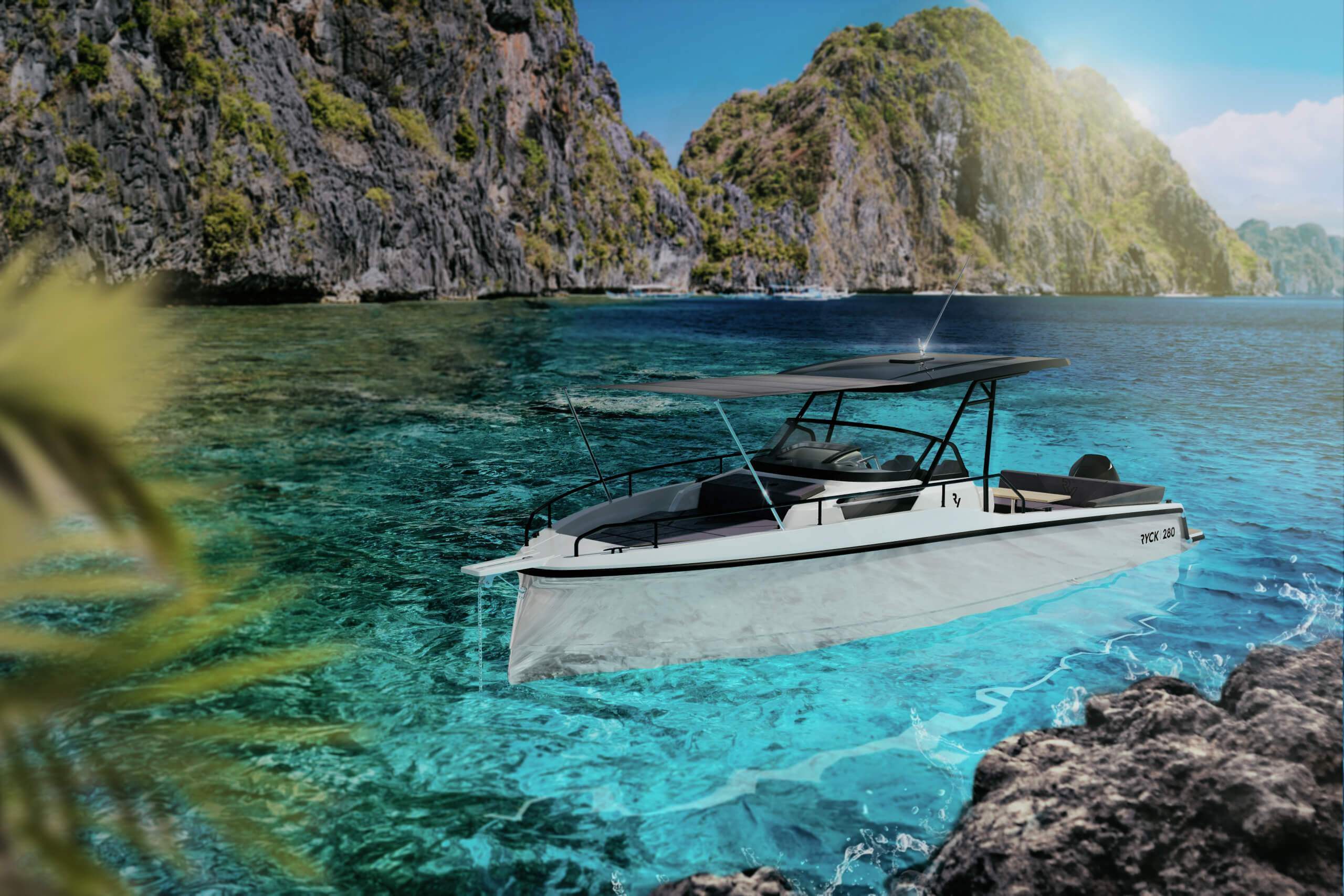 powerboat, weekender, daycruiser, bow, t-top, sunroof