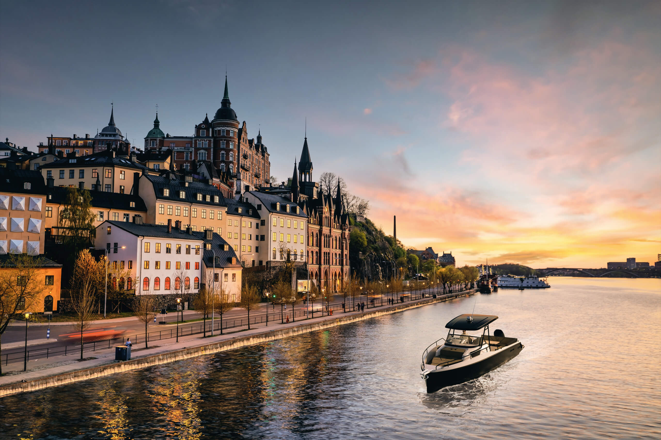 weekender, daycruiser, city trip, sunset, view, relax