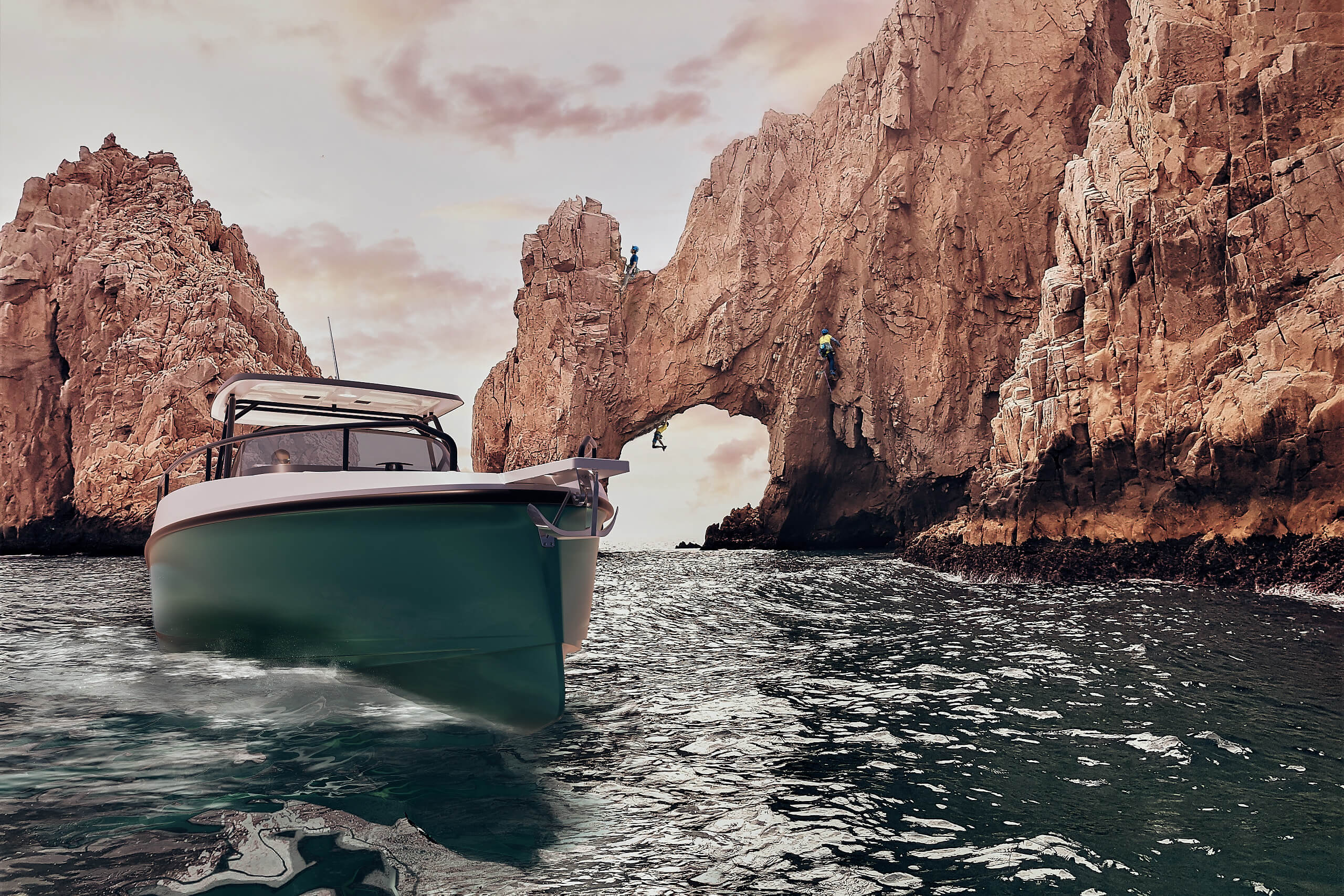 motorboat, daycruiser, bow, bowsprit, cruising, hull, speed