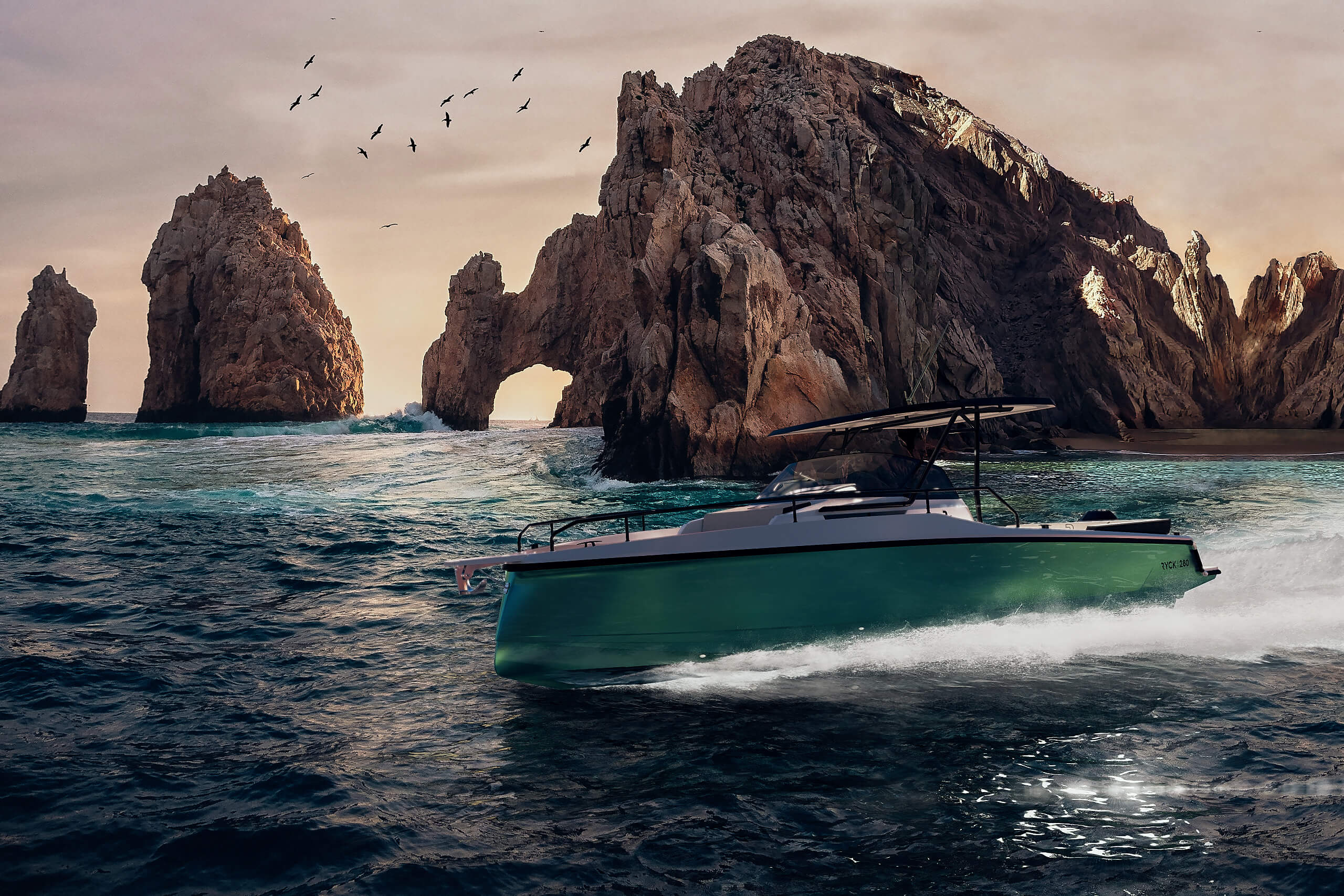 powerboat, weekender, daycruiser, hull, speed, cruising, bow